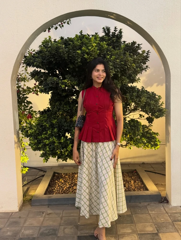 Plum and Peplum Set